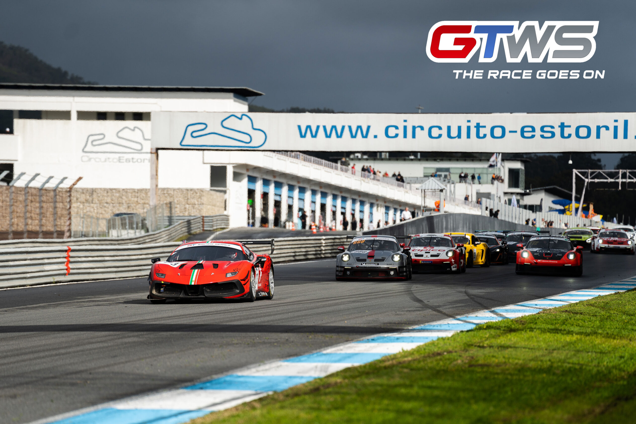Tom Fleming racing Ferrari 488 Challenge Evo at Estoril, Portugal in the GT Winter Series with FF Corse