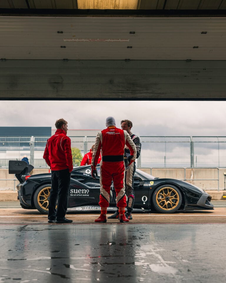 FF Corse driver Asif Ayub preparing to hit the track