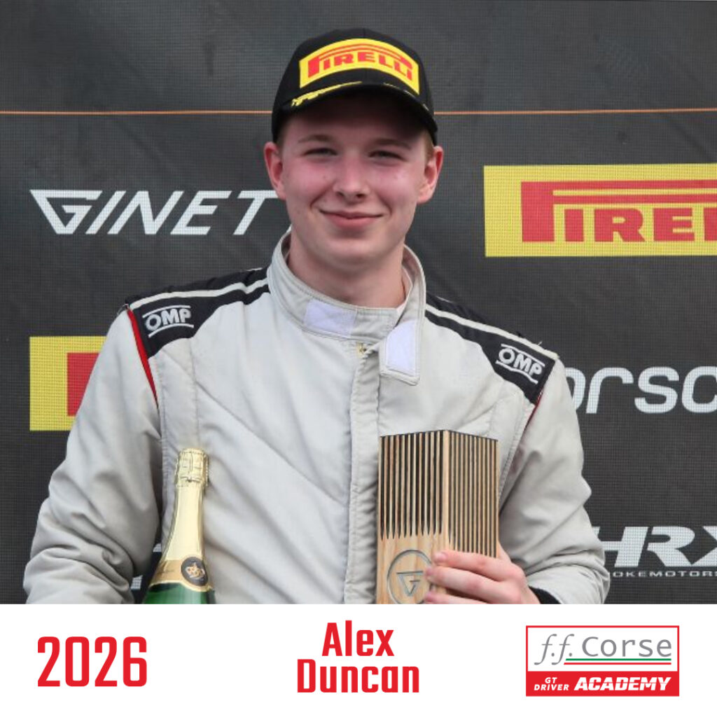 Announcing the 2026 FF Corse GT Driver Academy Members 1 Alex Duncan