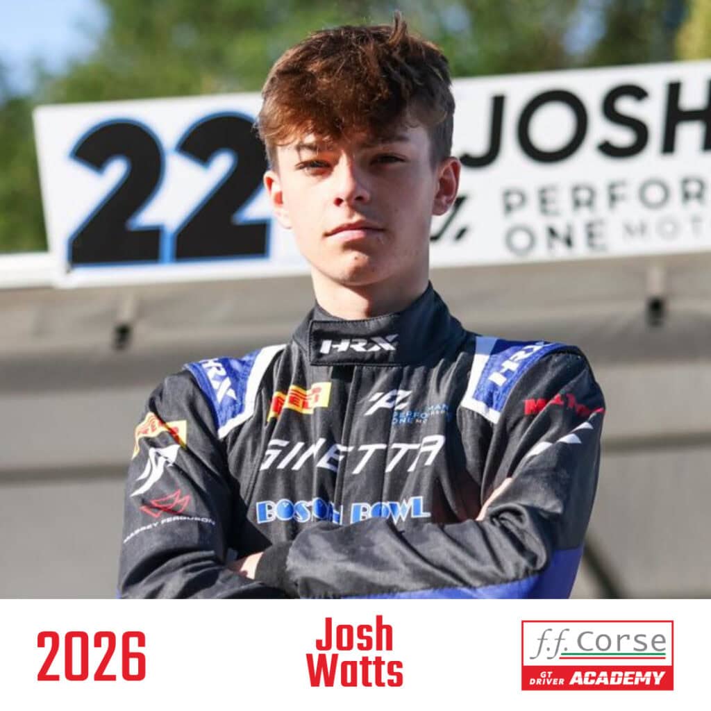 Announcing the 2026 FF Corse GT Driver Academy Members 5 Josh Watts