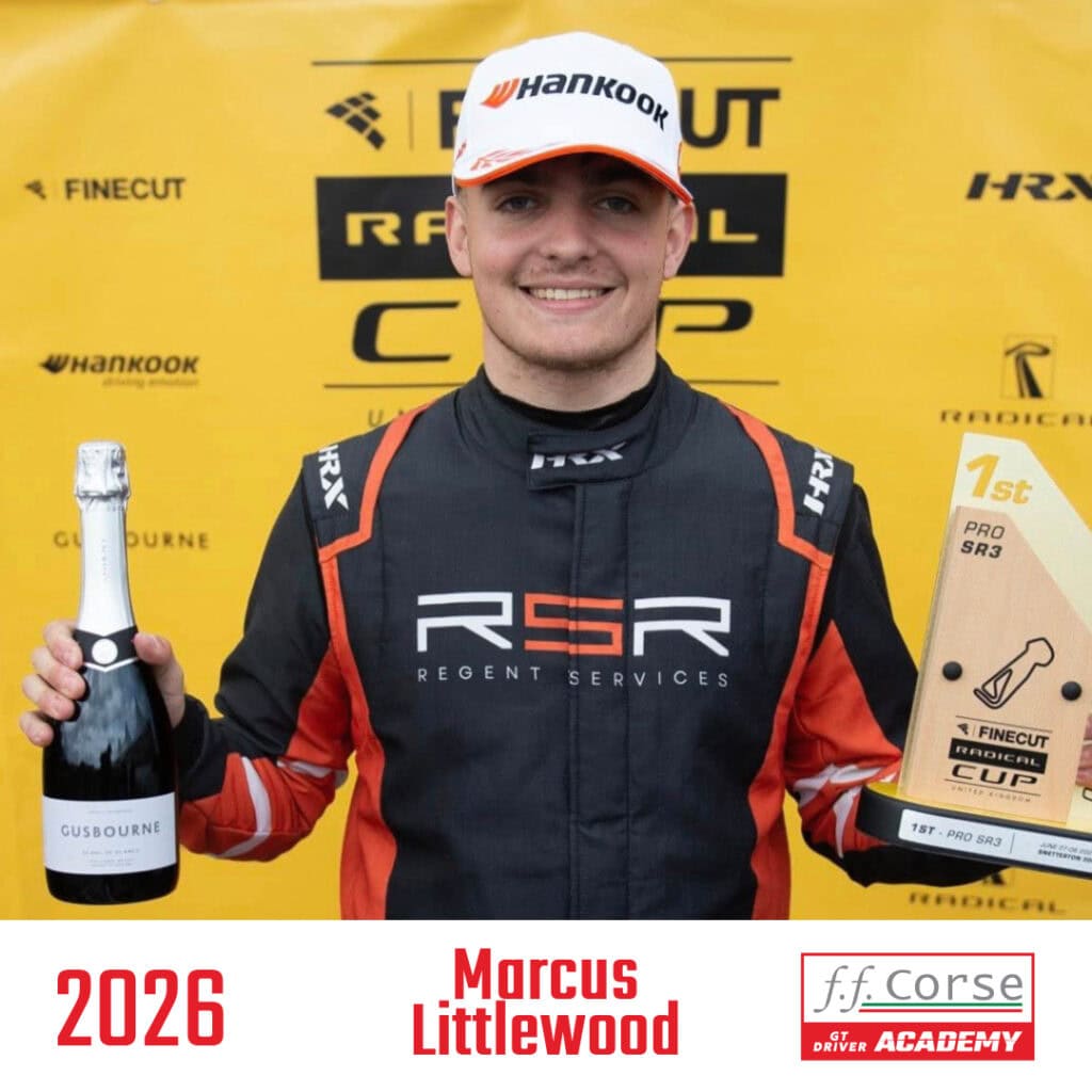 Announcing the 2026 FF Corse GT Driver Academy Members 9 Marcus Littlewood 1